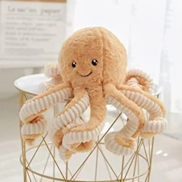 NEW 40cm/15.74 inch Brown Octopus Plushies Cute Octopus Plushies - Picture 4 of 5